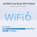 AX3000 Lauko WiFi 6 Mesh įrenginys | Deco X50-Outdoor | 802.11ax | 10/100/1000 Mbit/s | 2 Ethernet LAN prievadai
