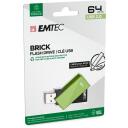 Emtec USB m&auml;lupulk ECMMD64GC352, 64GB, 15Mbps, 5Mbps, plastmass, telliskivi roheline