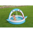 Bestway Vaikų baseinas Sharktastic 7352137, 163 x 127 x 92 cm, 130 l, PVC, vandens purk&scaron;tuvas, remonto pleistras