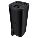 Super šventinė Party Box su karaokė vakarėliams 150W TWS Bluetooth FM USB microSD LED ekranas akumuliatorinis maitinimas juoda SV-022402 Sven