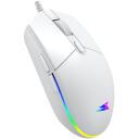 Baracuda Игровая мышь BGM-112 CRAB-W, 3600 DPI, 1.5m, 6 кнопок, белая, оптический сенсор, подсветка