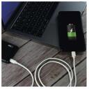Emos USB кабель SM7015W, 1м, белый, 2.0, 27W, 3A, 480Mbit/s, PVC, сертифицированный MFi, для зарядки/передачи данных