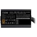 Coolermaster MWE Bronze V3 MPE-7501-ACABW-3BEU, 750 W, 80 PLUS Bronze, 120 mm ventilaator, 6 SATA &uuml;hendust