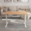 Rakstāmgalds ERGO ar 1 motoru 120x60xH73-121cm, balts/ozols 18704