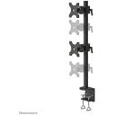 Neomounts lauakinnitus FPMA-D700DV, 2 monitorile kuni 27", VESA 75x75/100x100 mm, must, k&otilde;rguse reguleerimine, 6 kg
