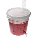 Fermentācijas spainis 30 L BROWIN 340450 ar uzdruku, krānu un plastmasas gaisa slēdzi