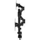 Endorfy monitorid, EY8F003, 2 ekraani tugi, 2 x 8 kg, 13-27 tolli, VESA 75 x 75 mm, 100 x 100 mm, must