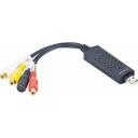 Gembird Video grabber UVG-002, 0.15m, USB Male, RCA Male, HD 720p, ED 480p, 2xRCA, 1xSCART, 1xComposite, 1xS-Video