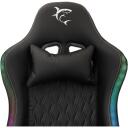 White Shark INDIANAPOLIS spēļu krēsls, INDIANAPOLIS, melns, PU, 320mm, 90&deg;&ndash;180&deg;, 120kg, 47&ndash;57cm, RGB apgaismojums