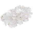 Lanberg RJ45 tīkla spraudnis PLU-5000, 100 gab., UTP, 8P8C, caurspīdīgs, neekranēts, vītā pāra