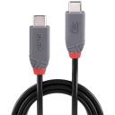 Lindy USB4 240W Type C kabelis 36956 0.8m, 40Gbps, juodas, USB Type 4 C vyri&scaron;ki jungtys