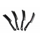 Tērauda stieples rokas birste, 270mm, 5 rindas, ergonomisks ABS rokturis, AW55012, AWTOOLS