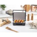 Salter Grils un panini cepējs EK2009FVDE, 750W, melna/nēr. tērauda, peldo&scaron;a eņģe, automāt. temperatūras kontrole
