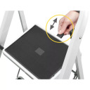 Folding step bench HAILO 034397200 K40 BasicLine steel 3 steps safety handle