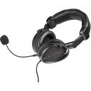 White Shark Austiņas MB-001 STRIKER, 2m, 32&Omega;, 108dB, 20-20000Hz, Mikrofons, Stereo, Melna
