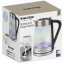 Salter Tējkanna EK5078IRFVDE, 2200 W, 1.7 l, stikls, 360&deg; pagrie&scaron;ana, LED apgaismojums, automātiska atslēg&scaron;anās