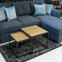 Kafijas galdiņi 2gab SEAFORD 40x40xH40cm, 50x50xH45cm, ozols AC76354 Allit