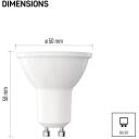 Emos LED lemputė Classic MR16 ZQ8E12, 3 W, 230 V, 345 lm, &scaron;ilta balta, 100&deg;, 30 000 valandų, GU10