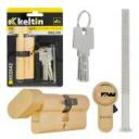 Keltin Užrakto cilindras su rankenėle K02642, 30/30G mm, 3 raktai, aliuminis, ZnAl lydinys, 25000 ciklų