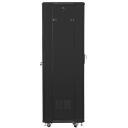 Lanberg Vaba seisuga rack FF01-6637-12B, 600mm, 37U, 800kg, IP20, 2 ventilaatorit 230V, must