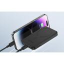 Baseus Magnetinis Mini Powerbank P10022107113-00, 5000 mAh, 20 W, USB Type C, juodas, belaidis įkrovimas, su indikatoriumi