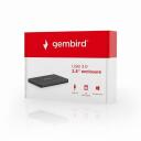 Gembird HDD korpusas EE2-U3S-3, USB 3.0, juodas, suderinamas su 2.5'' SATA HDD
