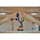 Dewalt smūginis gręžtuvas DCD1007WW1T-QW 18V 8Ah, 1530 W, 169 Nm, 3 greičiai, 1.5-13 mm chuck, be&scaron;epetėlis variklis, LED &scaron;viesa