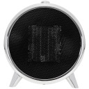 Adler AD 7742 elektrinis keraminis ventiliatorinis &scaron;ildytuvas 1500 W dvi &scaron;ildymo galios (750 W / 1500 W) termostatinis valdymas apsauga nuo perkaitimo automatinis i&scaron;sijungimas apvirtimo atveju ventiliatoriaus režimas juoda/sidabrinė