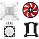 Xilence CPU Охладитель XC232, 92mm, 2500RPM, 110W TDP, FDB, 1 вентилятор, черный/красный