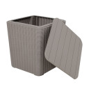 Uzglabāšanas kaste BOCAS 39x39x42cm, pelēka plastmasa 28565 Allit