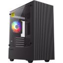 Gamemax Karp EDGE, EDGE, 3 x 3.5", 5 x 2.5", M-ATX, Must, 2 x USB 2.0, 1 x USB 3.0, 1 x k&otilde;rvaklapid