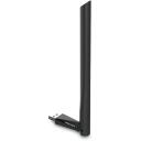 Mercusys Wireless USB adapteris MU6H, 650 Mbit/s, 2.4 GHz/5 GHz, 5 dBi augsts pastiprinājums, Plug and Play, melns