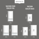 Рифленая пленочная втулка для вакуумного упаковщика BROWIN 320635, 20 x 600 см