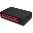 Mercusys Настольный коммутатор MS105G 5 портов 10/100/1000 Мбит/с, unmanaged, Gigabit Ethernet, 9000 Jumbo кадров, DC 5V, 0.6A
