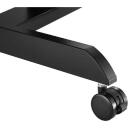 Maclean S&uuml;learvuti laud MC-892B, 60cm, 52cm, 76-113cm, 4 ratast, kallutatav pind 30&deg;, libisemisvastane riba