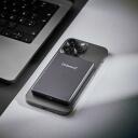 Intenso Power Bank 7344024 5000 mAh, 15 W belaidis įkrovimas, 20 W USB-C PD, plonas, pilkas