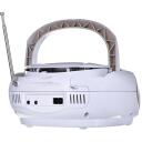 Blaupunkt BB7WH portatīvā stereo sistēma, 2.4 W, FM, pelēka, MP3 atskaņo&scaron;ana, digitālais PLL, LCD displejs, 20 iecienītās stacijas