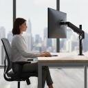 Maclean monitori kinnitus, gaasivedru, 43.2-81.3cm, 2-10kg, must, MC-135, 1 k&auml;si, teras, 75x75mm, 100x100mm