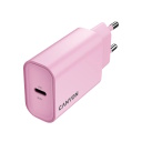 Compact wall USB charger with 30 W maximum power and 1×PD USB C port OnCharge 30CL Max Power 30W EU Pink CNE-CHA30CLPK CANYON