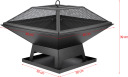 STEEL FIRE PIT WITH LID 45 X 45CM 99715 LUND