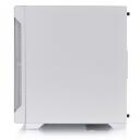 Thermaltake S100 TG Snow Korpus CA-1Q9-00S6WN-00, 12cm ventilaator, 6.1kg, Karastatud klaas, Micro ATX, 4x2.5'' sisemine