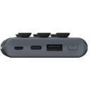 Denver Lādētājs-akumulators PBQ-10001 117140000300, 10000mAh, 5V 2A, 2 x 5V 2.4A, USB-C, MicroUSB, LED indikators