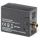 Gembird digitaalne - analoogne helikonverter DSC-OPT-RCA-001, 1 x TOSLINK, 1 x RCA, 2 x RCA, 5 VDC toide