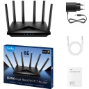Cudy WR6500 BE6500 kahe sagedusalaga gigabitine Wi-Fi 7 ruuter EasyMesh ja MU-MIMO toega, must