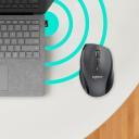 Logitech USB lazerinė pelė M705 910-006034, 1000DPI, 5 mygtukai, RF belaidis, 10m belaidžio diapazono, ergonomi&scaron;kas dizainas