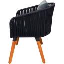 Besk tool 9138465, 60cm x 70cm x 75cm, akaatsiapuit, 1 istekoht, padjad 6cm, hall v&auml;rv