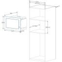Beko Įmontuojama mikrobangų krosnelė BMGB25353B, 900 W, 25 L, Grilis, Juoda, 8 funkcijos, Elektroninis valdymas