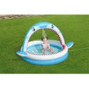 Bestway Vaikų baseinas Sharktastic 7352137, 163 x 127 x 92 cm, 130 l, PVC, vandens purk&scaron;tuvas, remonto pleistras