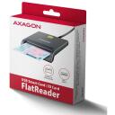 Axagon nutikas kaardilugeja CRE-SM3T USB 2.0, kaabli pikkus 1.3 m, kaal 56 g, must, CE, RoHS, Plug and Play, LED indikaatorid