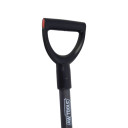 Tērauda ogļu lāpsta ar D formas rokturi, 20x27 cm, AW00076, AWTOOLS